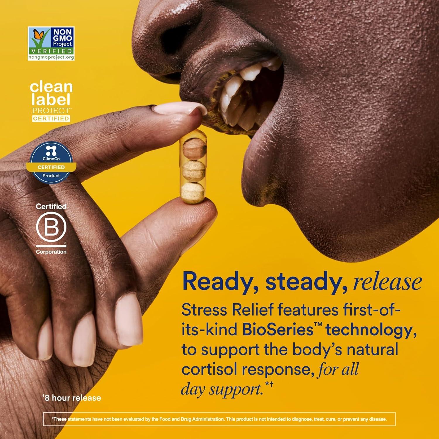 imageRitual Stress Relief Supplement Shoden Ashwagandha Suntheanine LTheanine and Saffron as affron BioSeries with 8Hour Release to Support Natural Cortisol Response and Promote Calm 30 Day