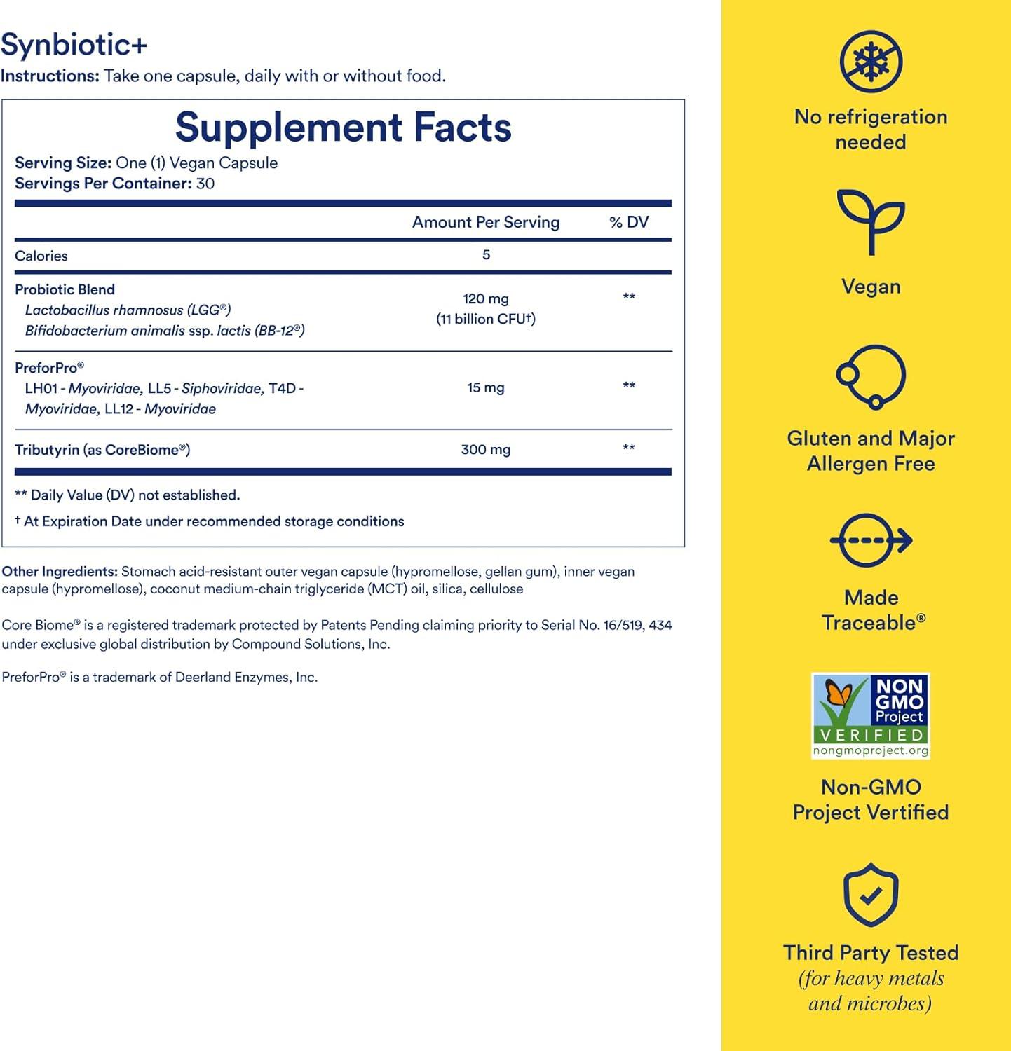 imageRitual Synbiotic Probiotic Gut Health Support and Mens 18 Multivitamin