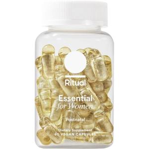 Ritual Essential for Women Postnatal Multivitamin – Postpartum Vitamin – Omega-3 DHA & Choline for Lactation Support, Vitamin A, C, D3 & Zinc for Immune Function Support*, B12, Iodine, Biotin, 30 Day(Mint)